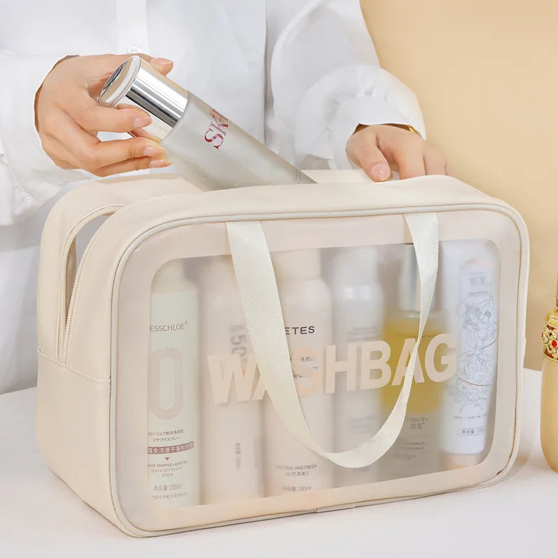 Large-Capacity Waterproof Cosmetic Bag – Stylish, Durable, and Perfect for Travel