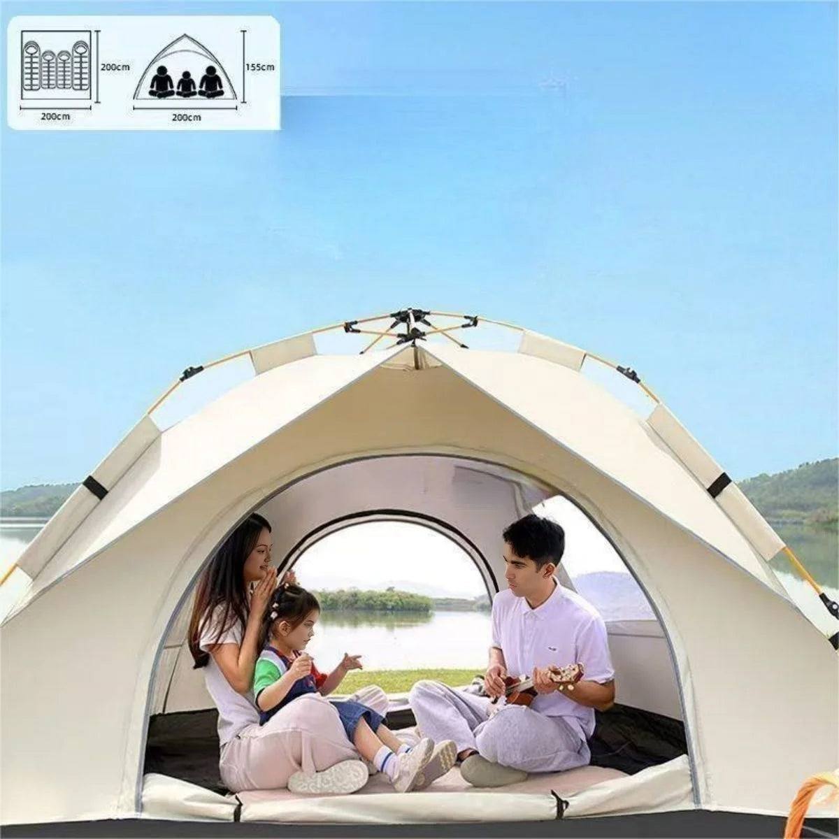 Automatic Quick-Opening Outdoor Camping Tent – Durable, Spacious, and Perfect for Quick Adventures