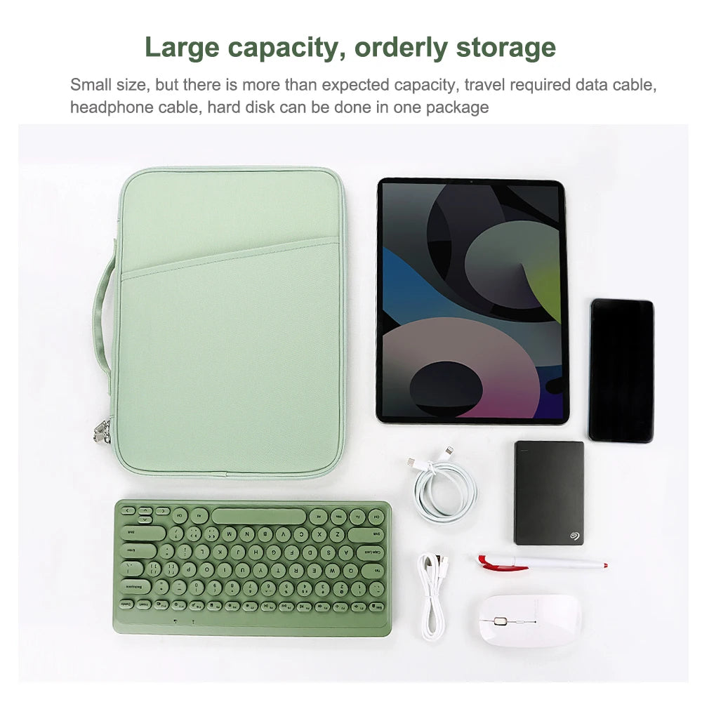 Waterproof Tablet Sleeve Bag – Protective Pouch for iPad Pro, iPad Air, and Tablets (10.2"-13")