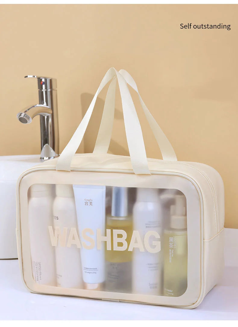 Large-Capacity Waterproof Cosmetic Bag – Stylish, Durable, and Perfect for Travel