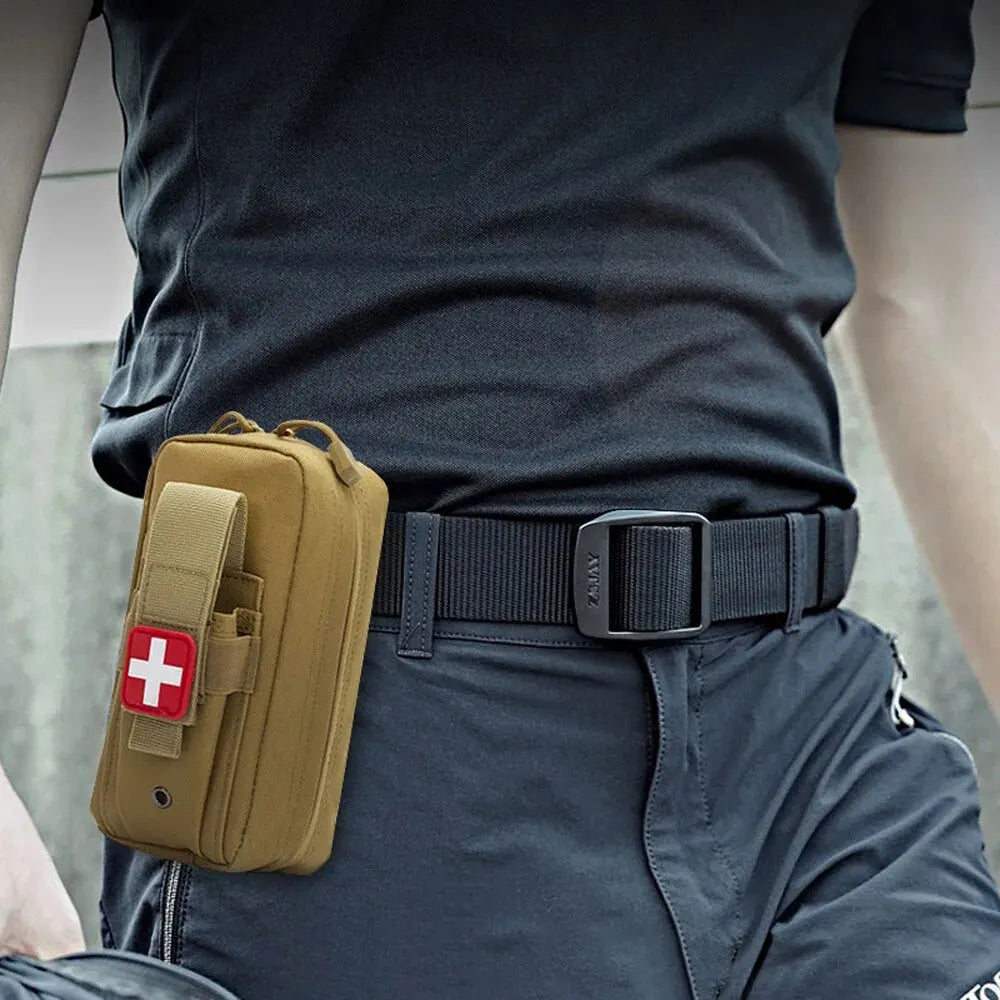 Tactical First Aid Kit EDC Pouch – Essential Survival Bag for Outdoor Adventures