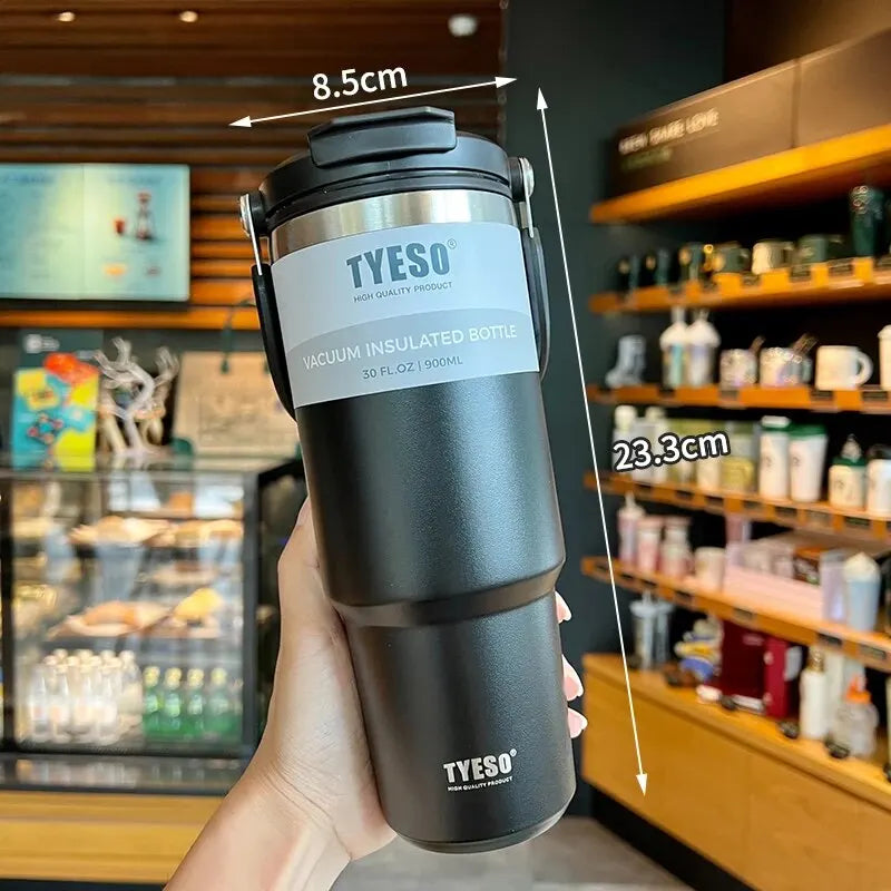 Tyeso Double-Layer Insulated Stainless Steel Coffee & Ice Cream Cup – Large Capacity for Hot and Cold Drinks
