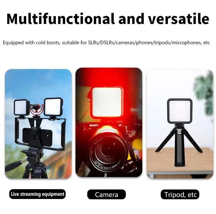Mini RGB Hot Shoe Fill Light – Portable LED for Live Photography and Atmosphere Lighting