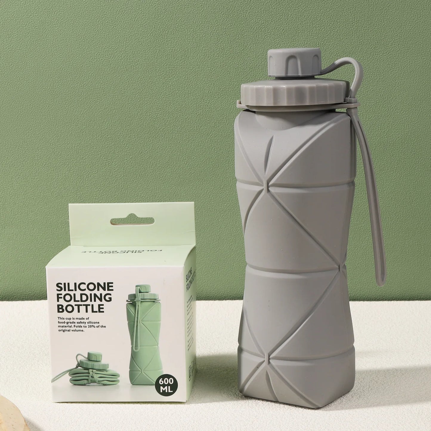 New Creative Silicone Folding Water Cup - Portable, Scalable Outdoor Travel Bottle