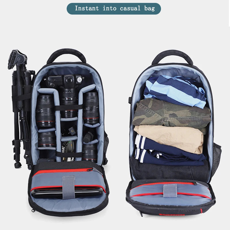 Waterproof Wear-Resistant Camera and Photography Backpack – Ideal for DSLR, Mirrorless, and Drone Gear