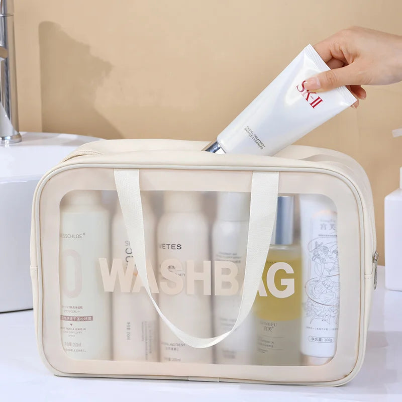 Large-Capacity Waterproof Cosmetic Bag – Stylish, Durable, and Perfect for Travel
