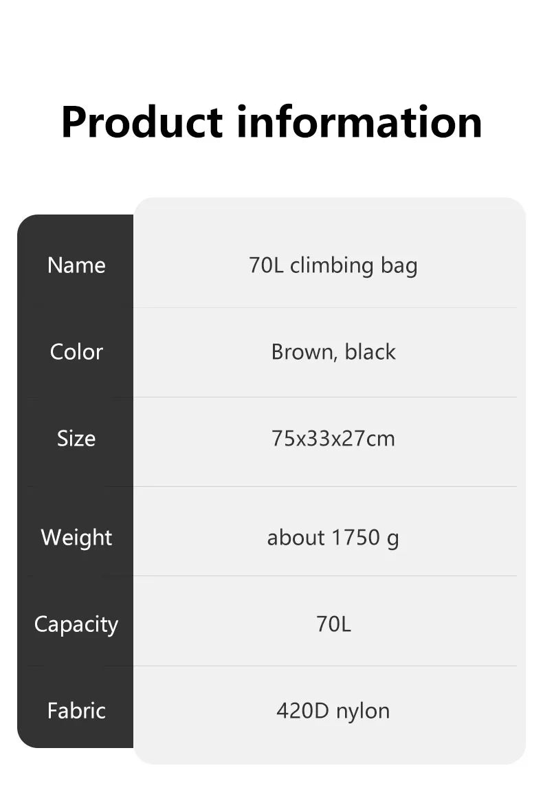 Naturehike 70L Camping Backpack - Ergonomic, Waterproof, and Built for Adventure