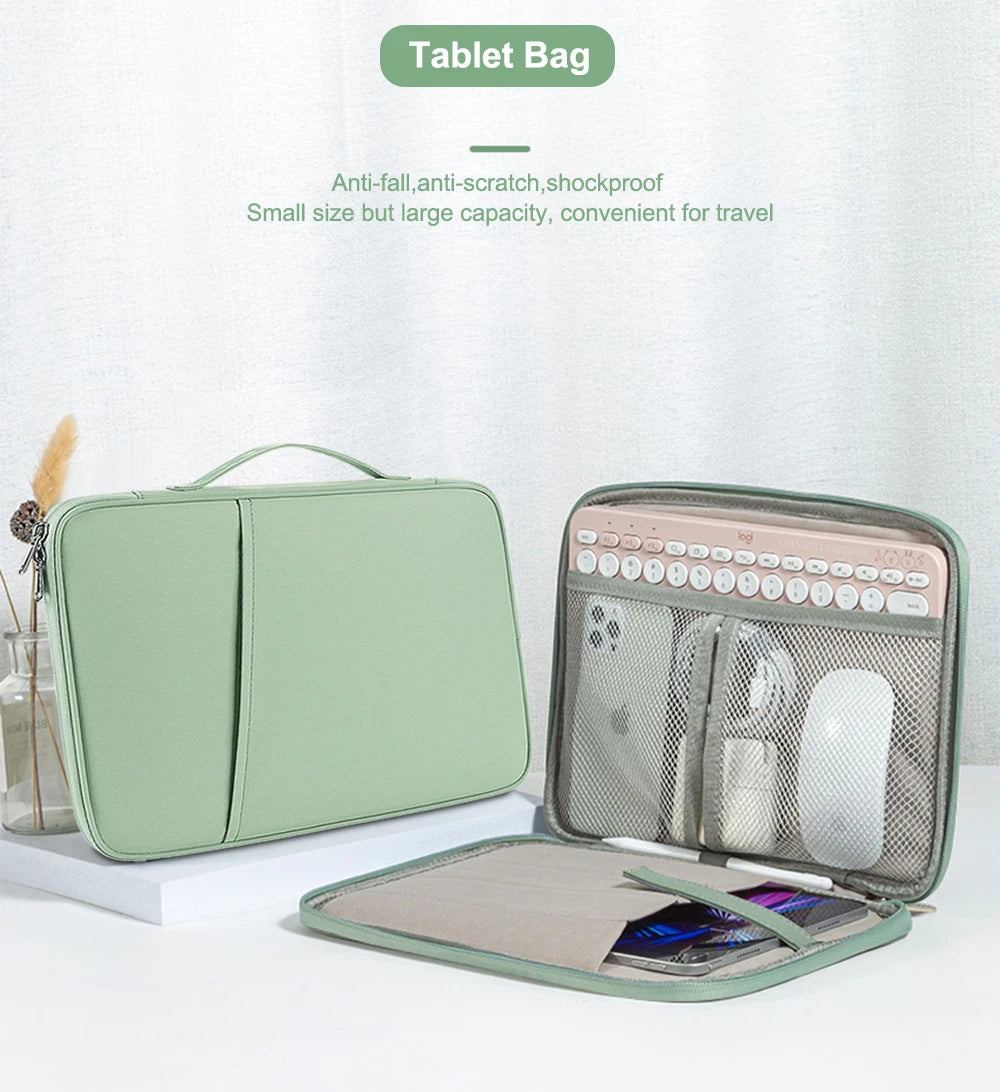 Waterproof Tablet Sleeve Bag – Protective Pouch for iPad Pro, iPad Air, and Tablets (10.2"-13")