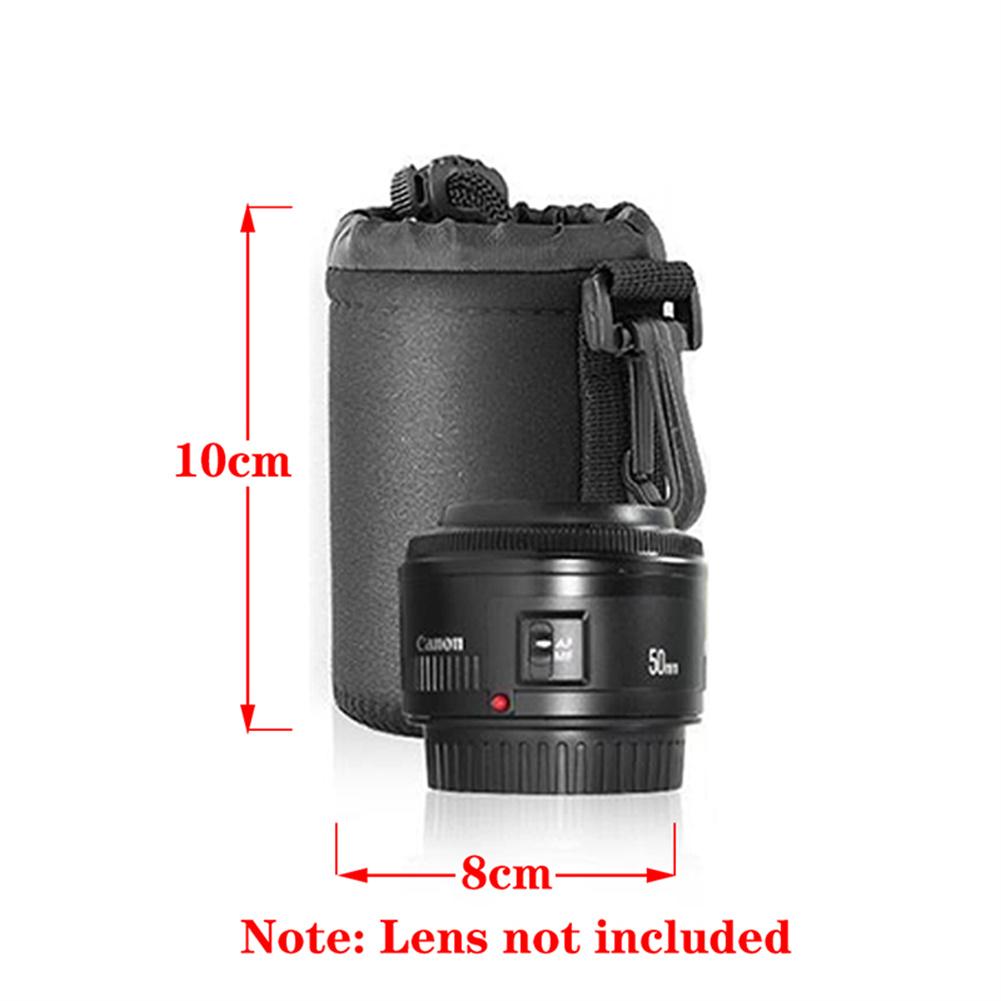 Waterproof DSLR Camera Lens Bag – Neoprene Drawstring Case (S, M, L, XL)