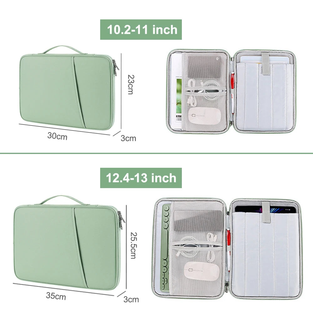 Waterproof Tablet Sleeve Bag – Protective Pouch for iPad Pro, iPad Air, and Tablets (10.2"-13")