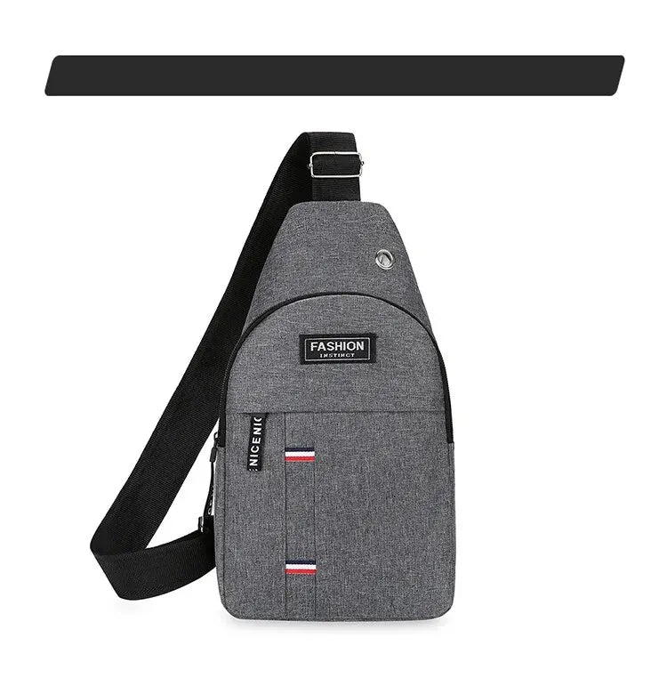 Men’s Large Capacity Crossbody Chest Bag – Fashionable, Durable, and Anti-Theft