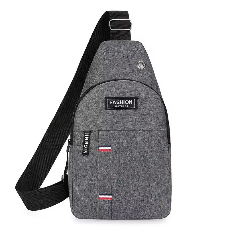 Men’s Large Capacity Crossbody Chest Bag – Fashionable, Durable, and Anti-Theft