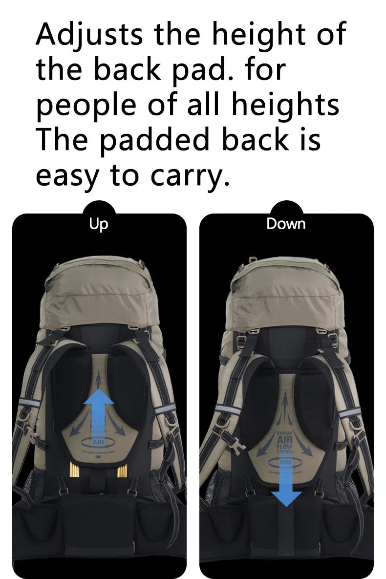 Naturehike 70L Camping Backpack - Ergonomic, Waterproof, and Built for Adventure