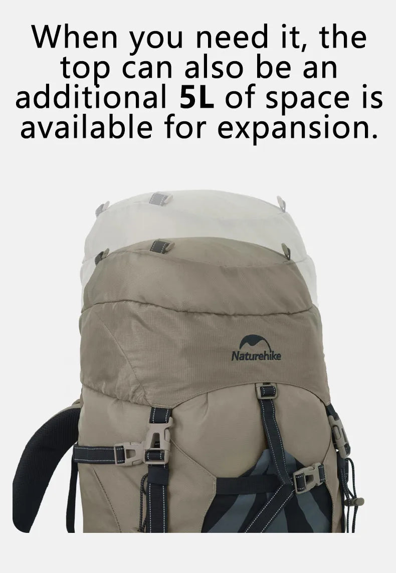 Naturehike 70L Camping Backpack - Ergonomic, Waterproof, and Built for Adventure