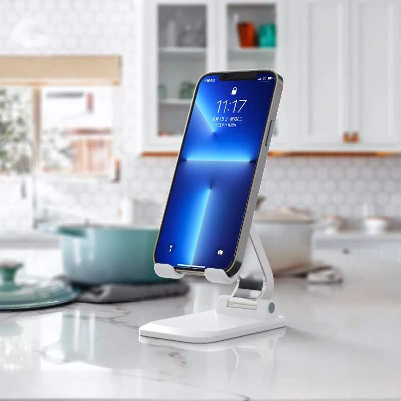 Foldable ABS Desktop Mobile Phone Stand for iPad, iPhone , Smartphones & Tablets