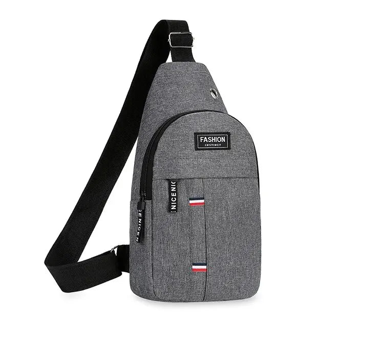 Men’s Large Capacity Crossbody Chest Bag – Fashionable, Durable, and Anti-Theft
