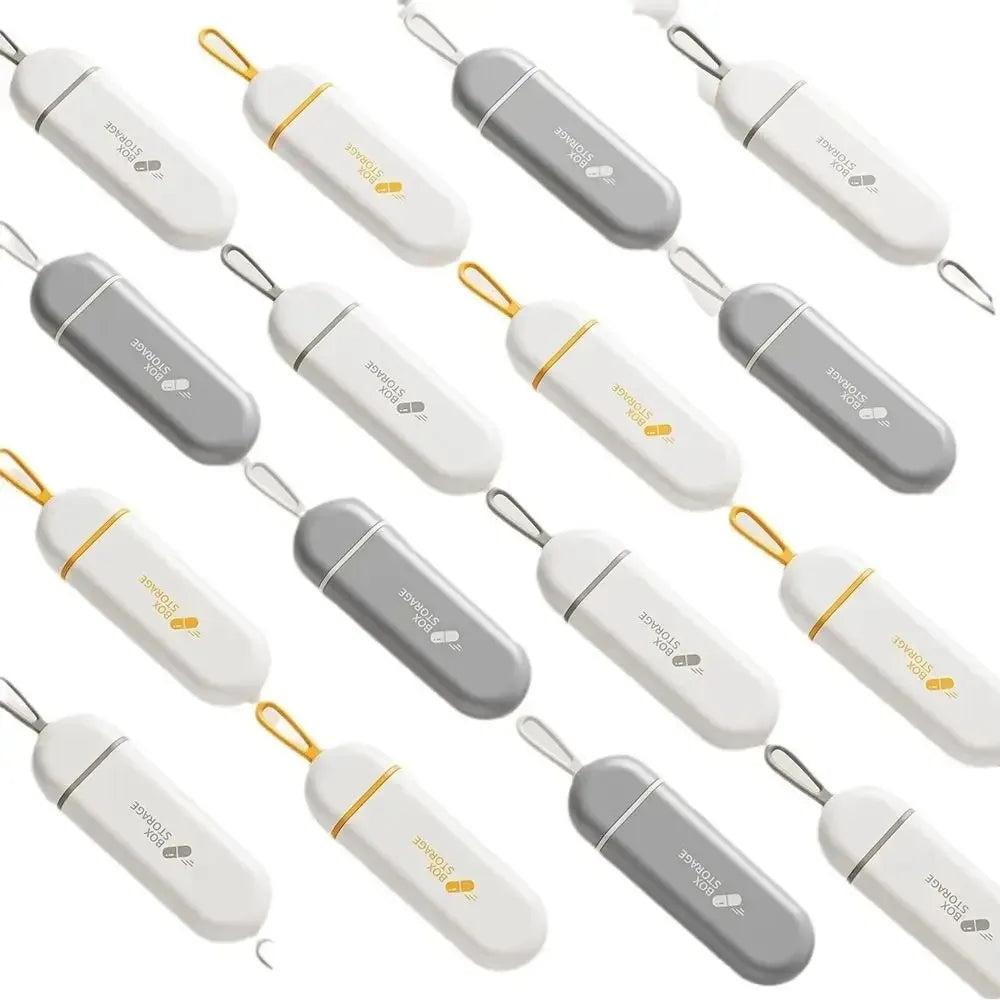 Portable Daily Drug Organizer - Convenient, Secure, and Travel-Friendly Pill Dispenser