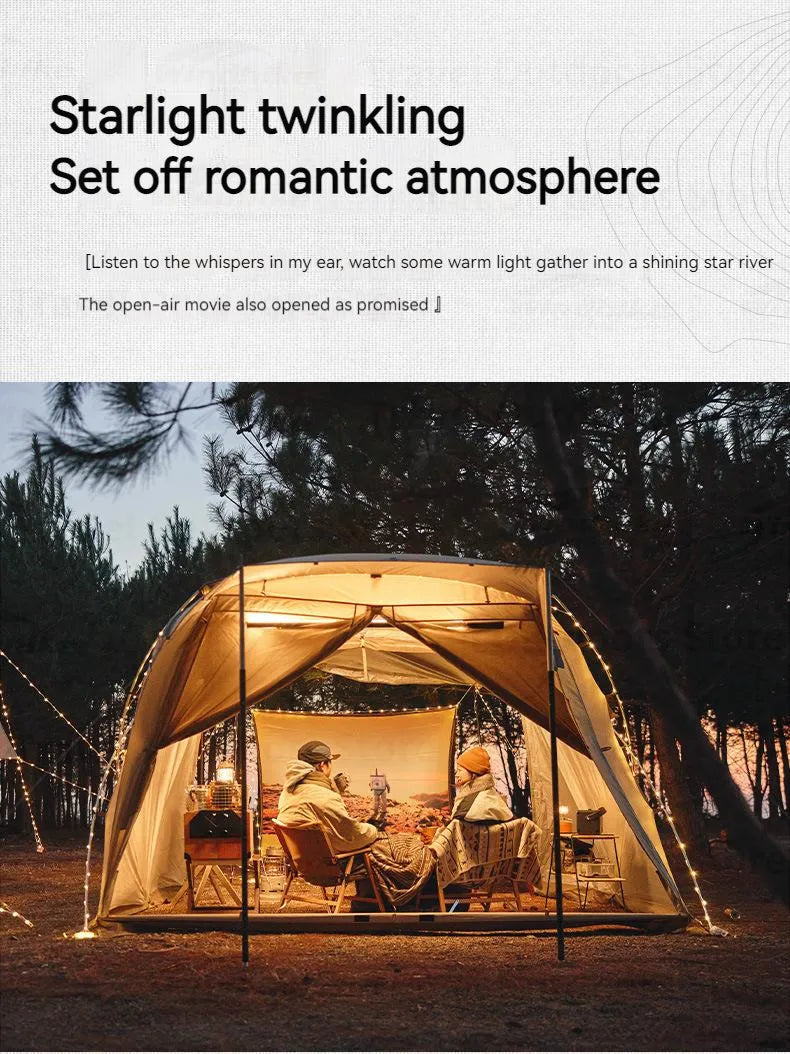 Naturehike 10m Outdoor Camping String Light - IP44 Waterproof, 8 Modes, Lightweight Atmosphere Lantern for Party & Tent Lighting