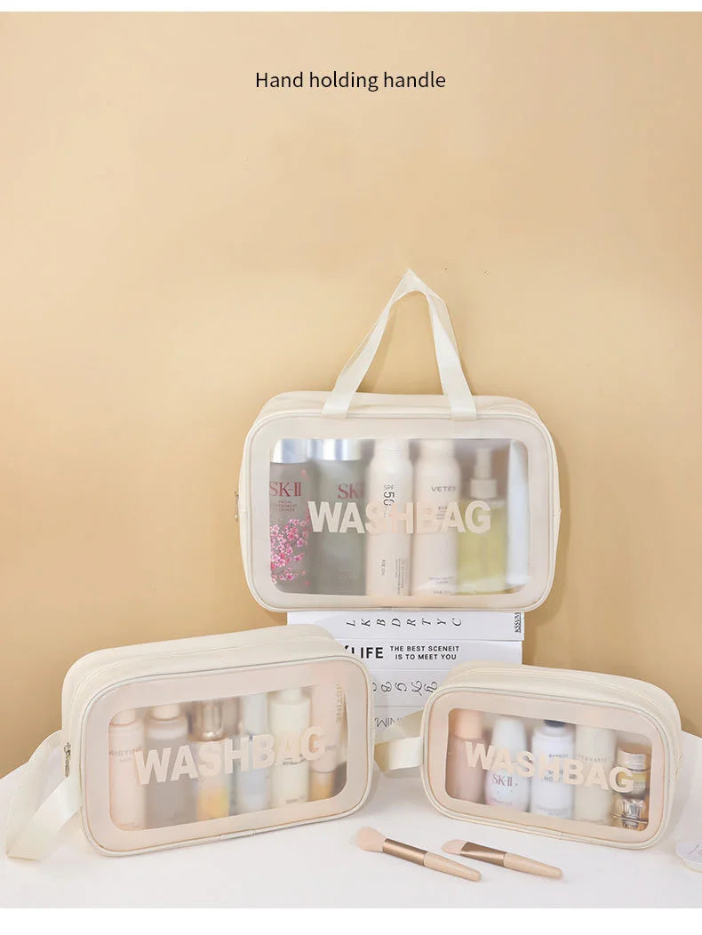 Large-Capacity Waterproof Cosmetic Bag – Stylish, Durable, and Perfect for Travel