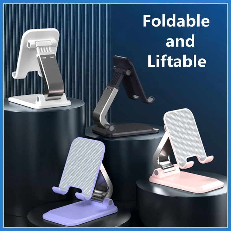 Foldable ABS Desktop Mobile Phone Stand for iPad, iPhone , Smartphones & Tablets
