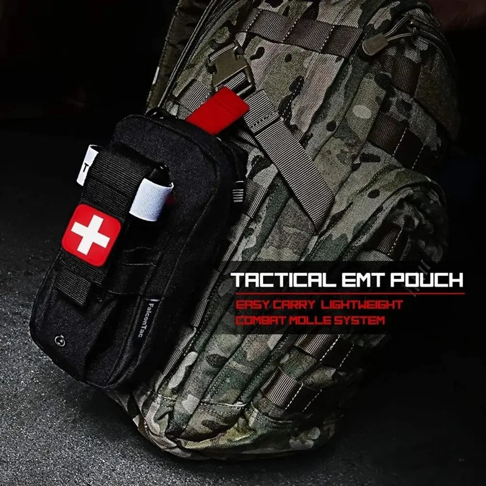 Tactical First Aid Kit EDC Pouch – Essential Survival Bag for Outdoor Adventures