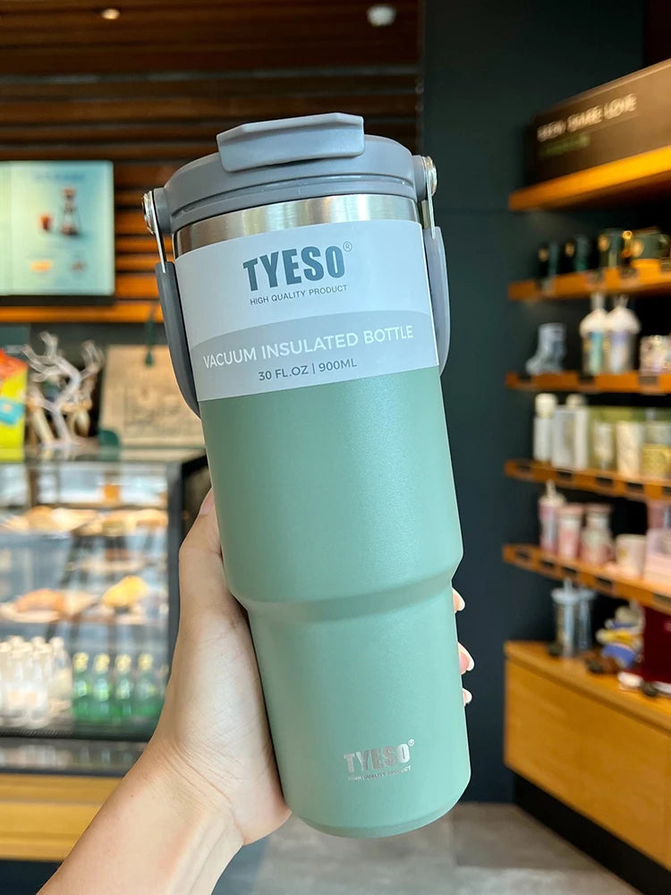 Tyeso Double-Layer Insulated Stainless Steel Coffee & Ice Cream Cup – Large Capacity for Hot and Cold Drinks