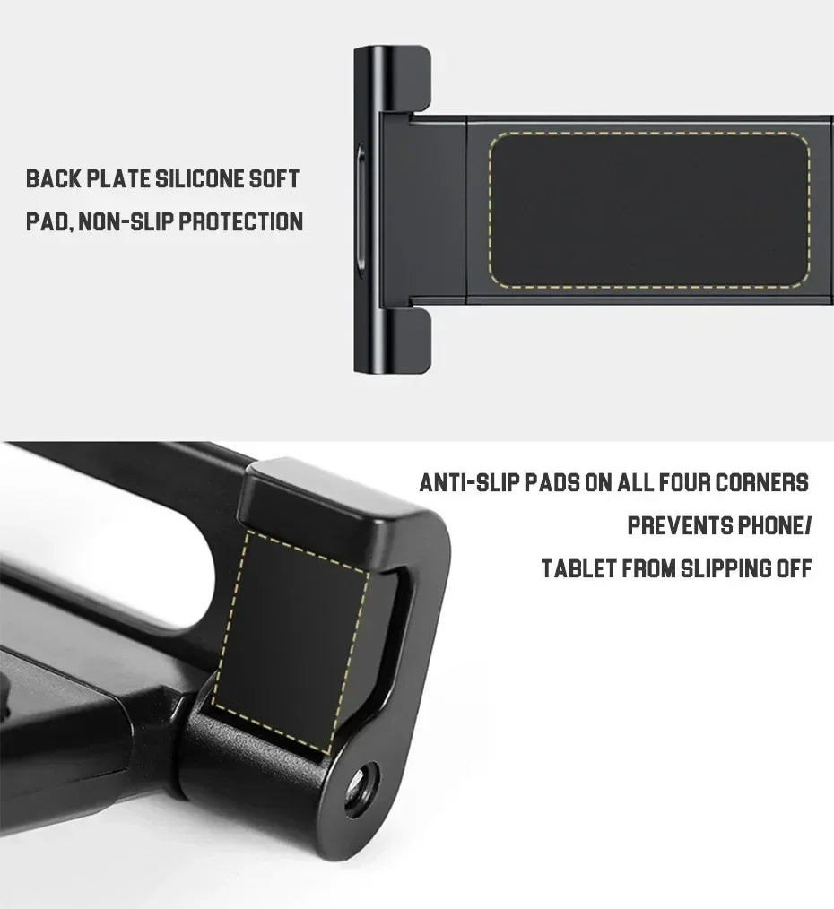 Universal Car Headrest Tablet Holder - Compatible with 4.7"-12.9" Devices