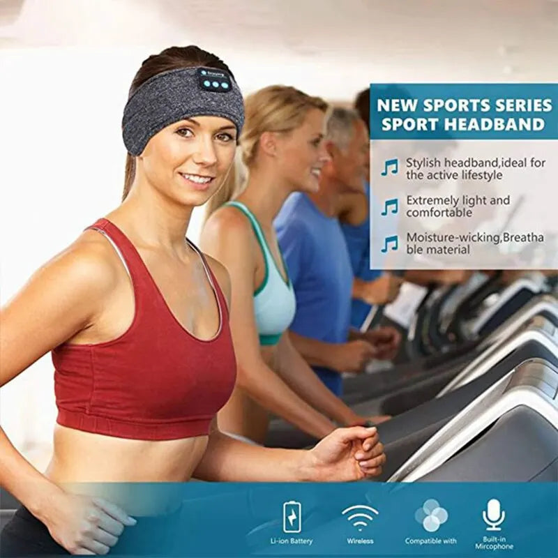Fone Bluetooth Earphones Sports Sleeping Headband – Elastic Wireless Headphones with Active Noise Cancellation, Music Eye Mask, and Bluetooth 5.0 for Sports and Sleep