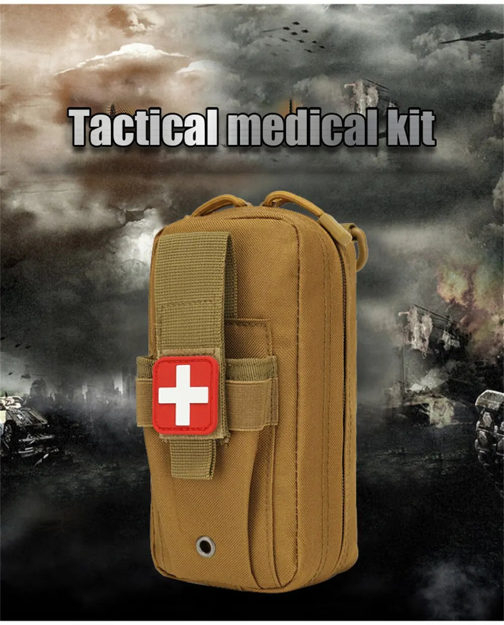 Tactical First Aid Kit EDC Pouch – Essential Survival Bag for Outdoor Adventures