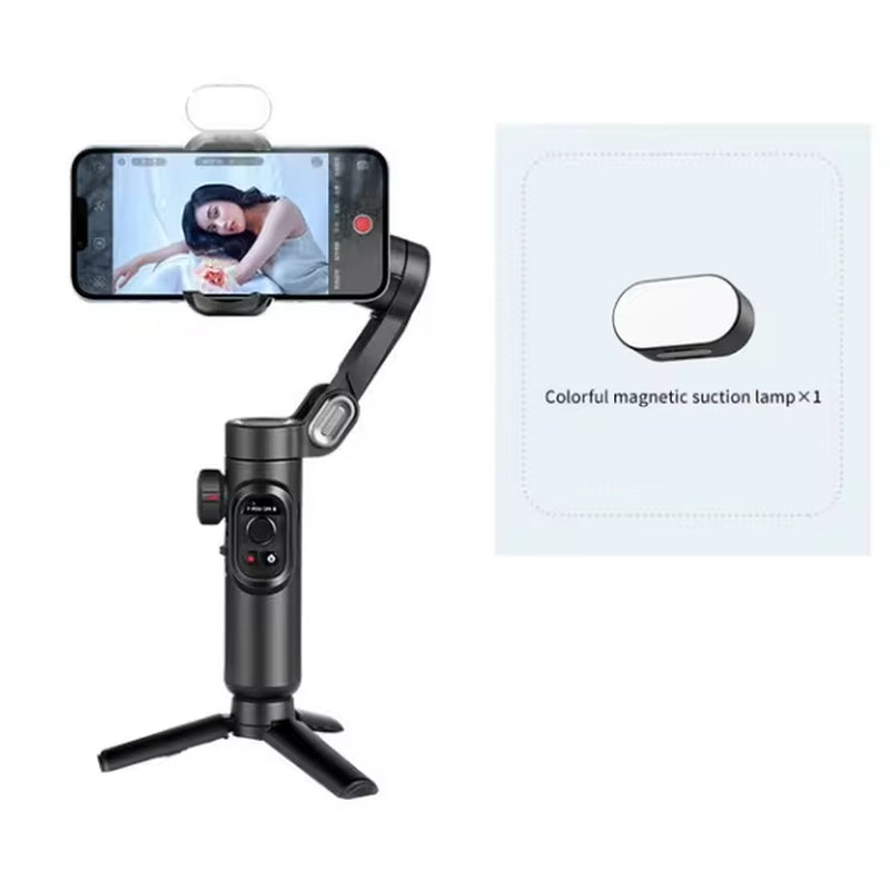 AOCHUAN 3-Axis Smartphone Gimbal with Face Tracking Light