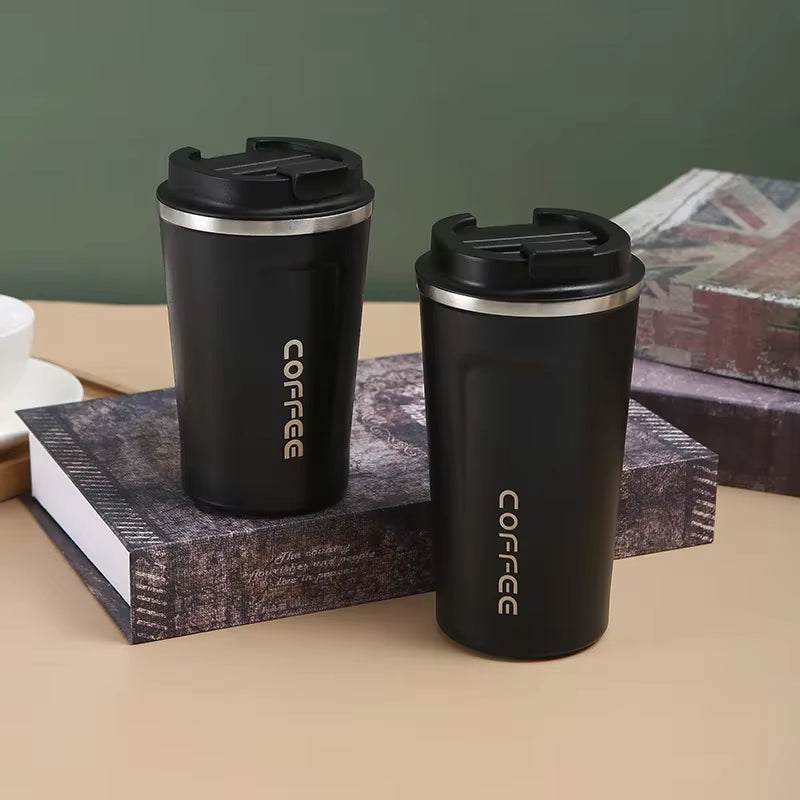 380/510Ml Stainless Steel Coffee Cup Travel Thermal Mug Leak-Proof Thermos Bottle Tea Coffee Mug Office Business Style Thermos