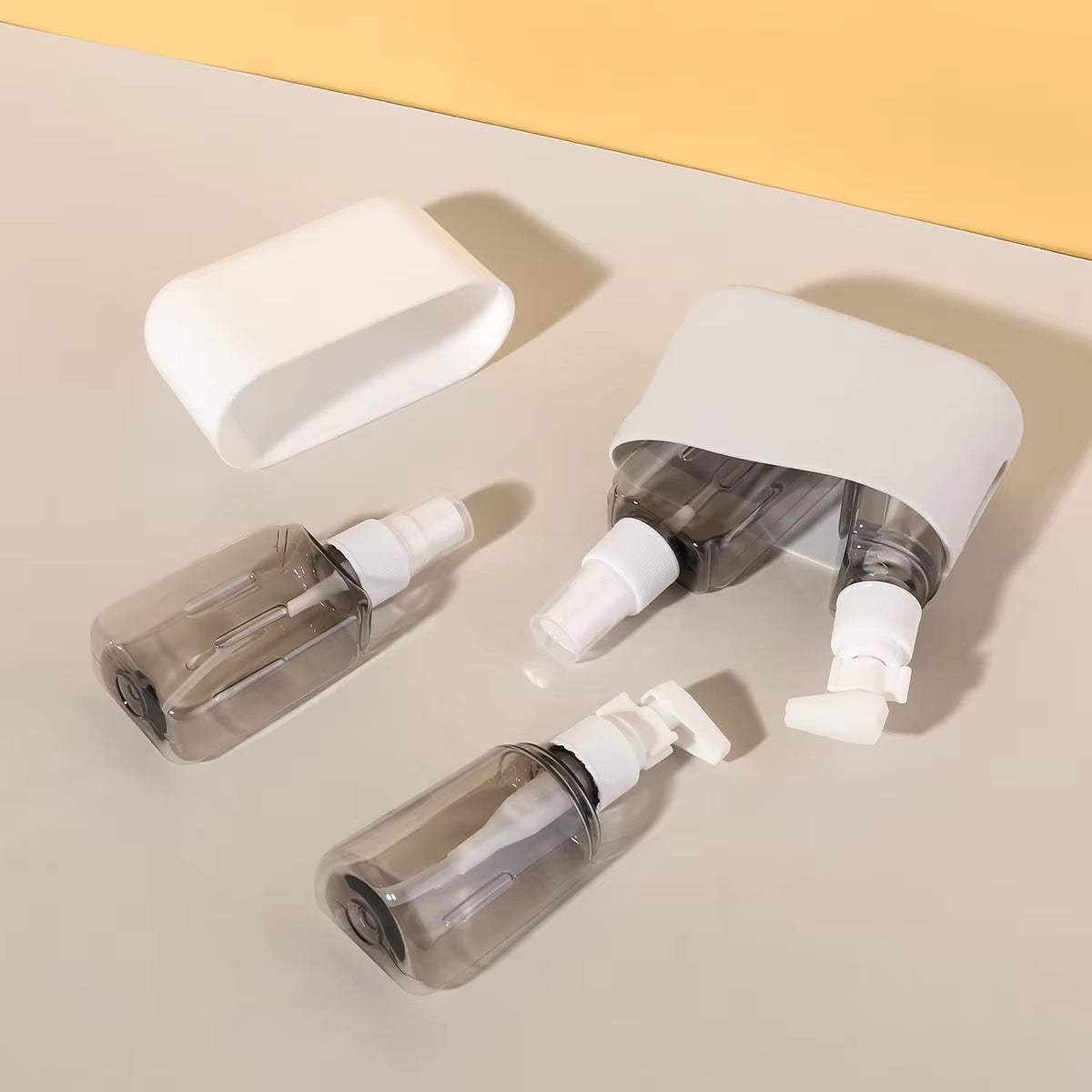 4 in 1 50Ml Travel Bottle Set Combination Shampoo Shower Gel Hand Wash Lotion Spray Empty Bottle Travel Kit Accessories