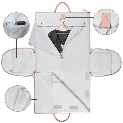 2024 Fashion Large PU Folding Suit Storage Bag Women& Men High Capacity Luggage Handbag Travel Sport Outdoor Multi Function Organizer