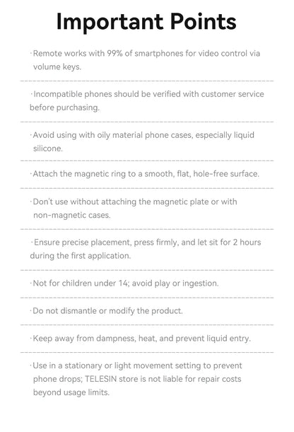 TELESIN 1.3M Magnetic Selfie Stick Tripod with Bluetooth Remote – Perfect for iPhone, Xiaomi, Huawei, Samsung, and Smartphones