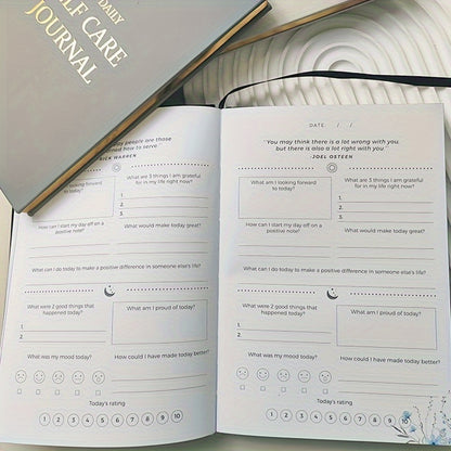 Undated 5-Minute Daily Gratitude Journal – Simple Hardcover Notebook for Positive Reflections and Affirmations