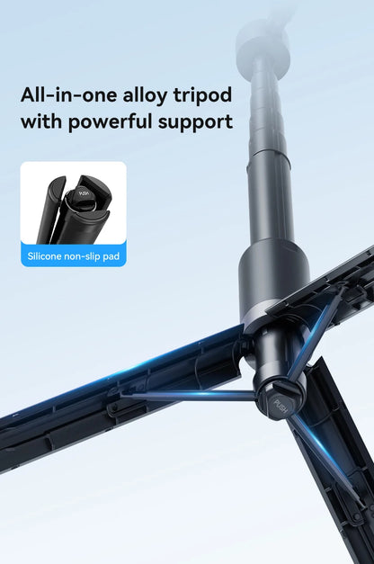 TELESIN 1.3M Magnetic Selfie Stick Tripod with Bluetooth Remote – Perfect for iPhone, Xiaomi, Huawei, Samsung, and Smartphones