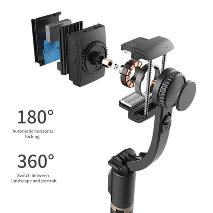 Roreta 2024 Gimbal Stabilizer Selfie Stick – Foldable Wireless Tripod with Bluetooth Remote for iOS and Android