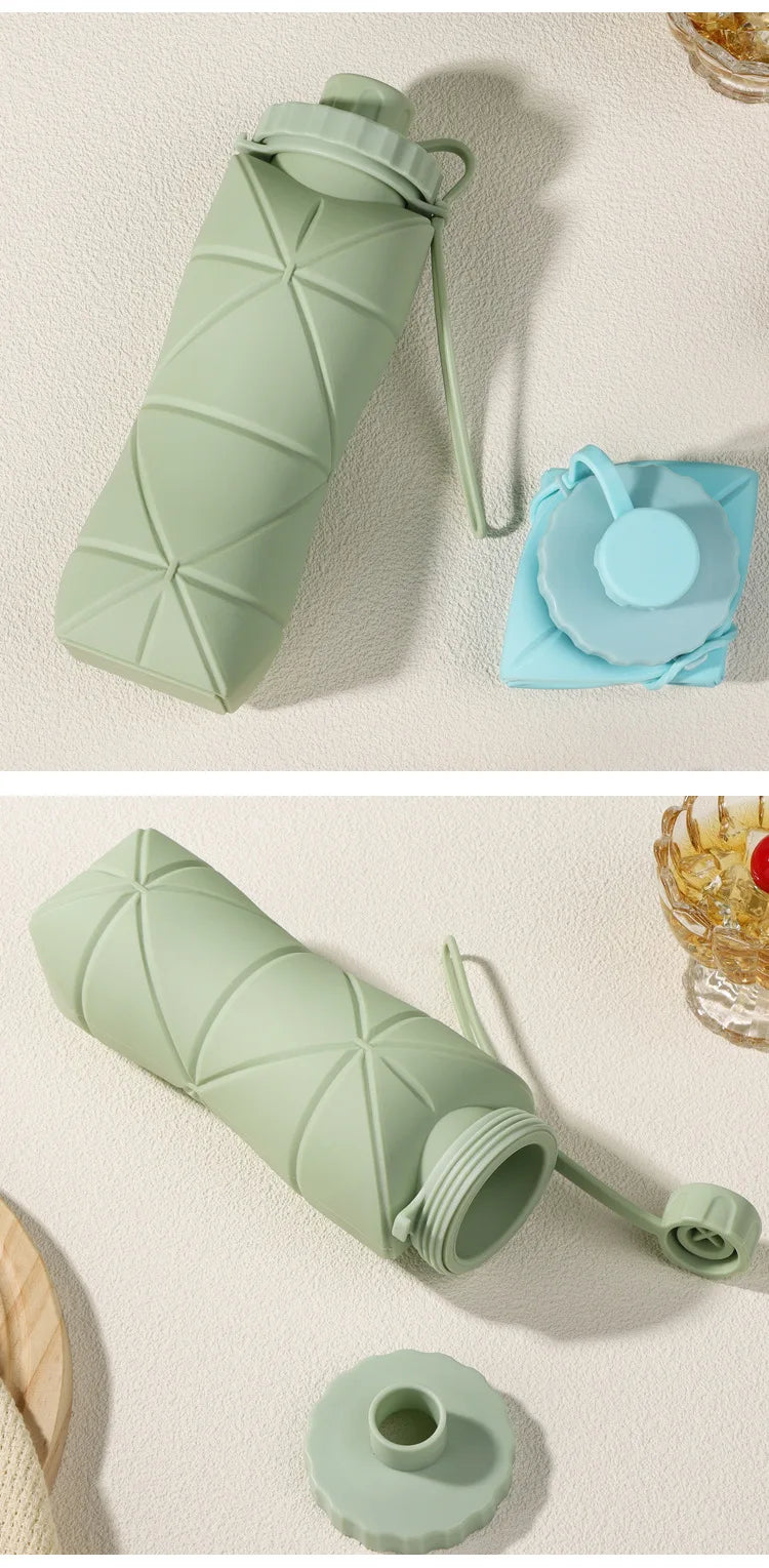 New Creative Silicone Folding Water Cup - Portable, Scalable Outdoor Travel Bottle
