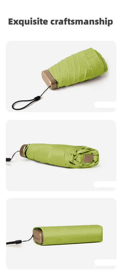 Mini Sun Umbrella Pocket Parasol – UV Protection & Wind Resistant, Lightweight Travel Umbrella