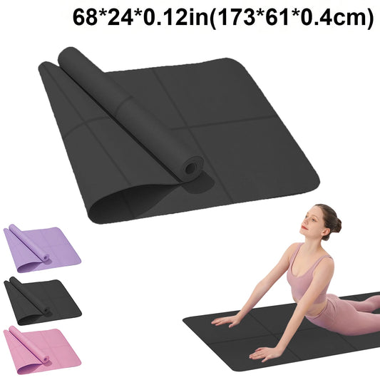 Anti-Skid EVA Comfort Foam Yoga Mat - 4mm Thick for Yoga, Pilates, and Gymnastics