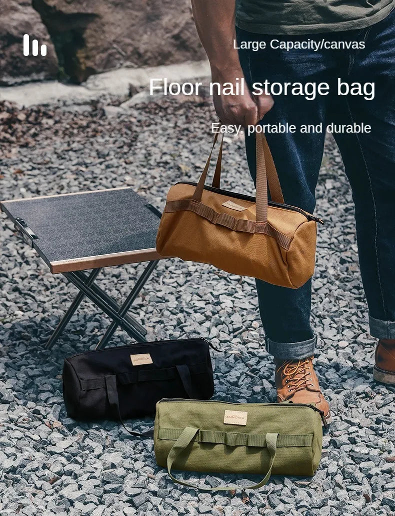 Large Capacity Cylinder Handheld Storage Bag - Durable, Thickened, and Perfect for Camping Essentials