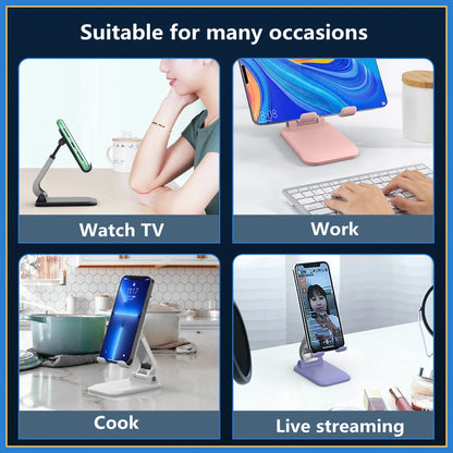 Foldable ABS Desktop Mobile Phone Stand for iPad, iPhone , Smartphones & Tablets