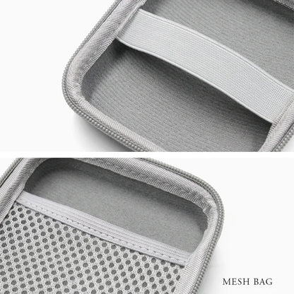 Portable Leather Earphone & Cable Organizer Bag – Multifunctional Digital Gadget Storage Case