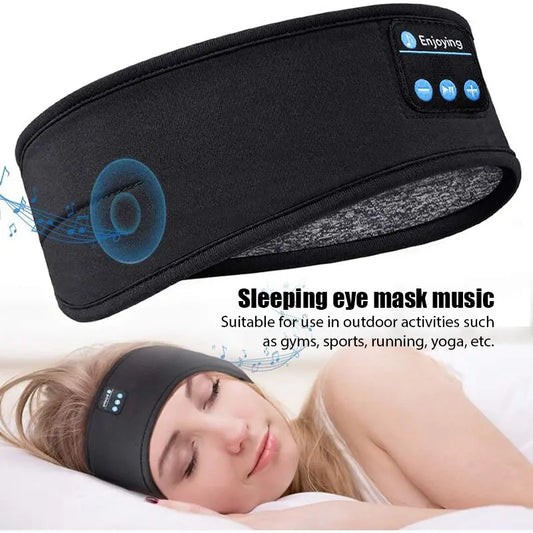 Fone Bluetooth Earphones Sports Sleeping Headband – Elastic Wireless Headphones with Active Noise Cancellation, Music Eye Mask, and Bluetooth 5.0 for Sports and Sleep