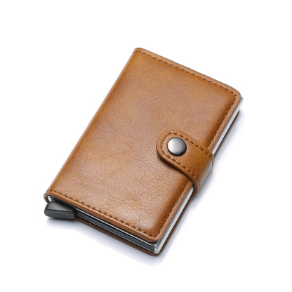 CEXIKA RFID-Blocking PU Leather Card Holder - Slim, Secure, and Stylish Wallet for Men