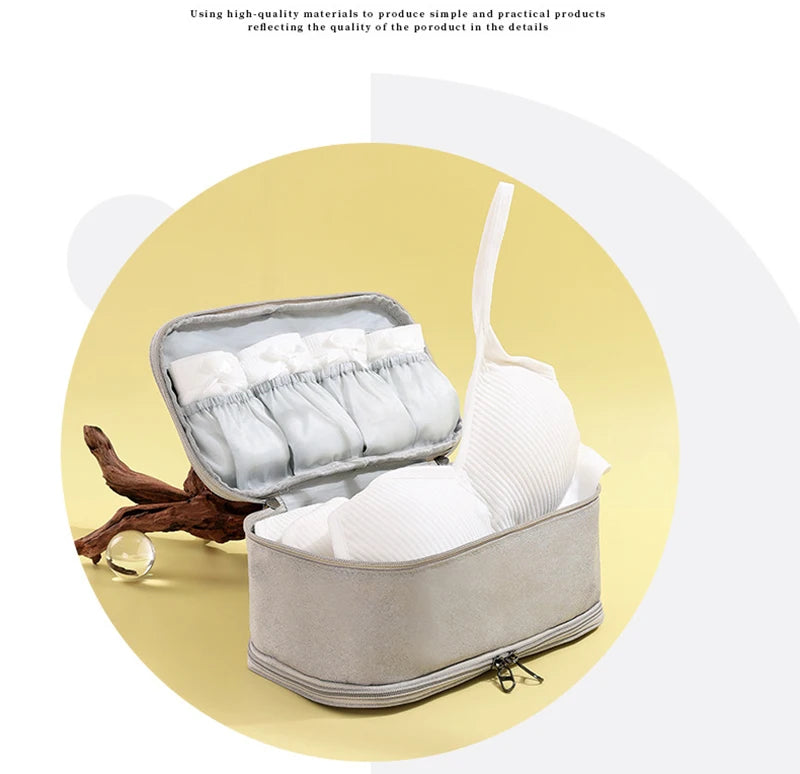 Portable Underwear Storage Bag – Waterproof Travel Organizer for Bras, Socks, and Clothing