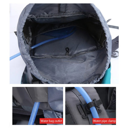 65L Large Capacity Waterproof Camping Backpack - Ideal for Hiking, Climbing, and Outdoor Adventures