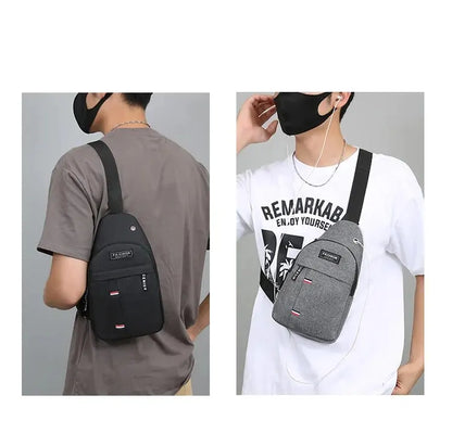 Men’s Large Capacity Crossbody Chest Bag – Fashionable, Durable, and Anti-Theft