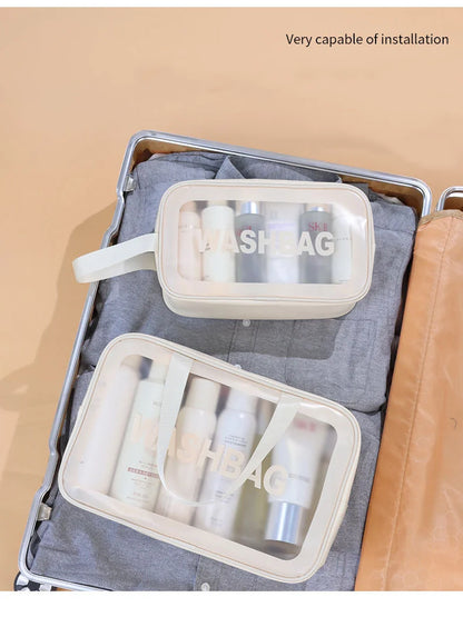 Large-Capacity Waterproof Cosmetic Bag – Stylish, Durable, and Perfect for Travel