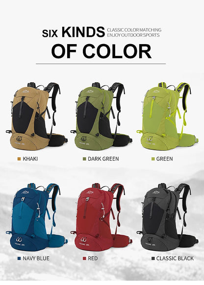 35L Mountaineering Backpack - Waterproof Outdoor Sports Bag for Men and Women, Ideal for Camping, Hiking, and Rain Protection